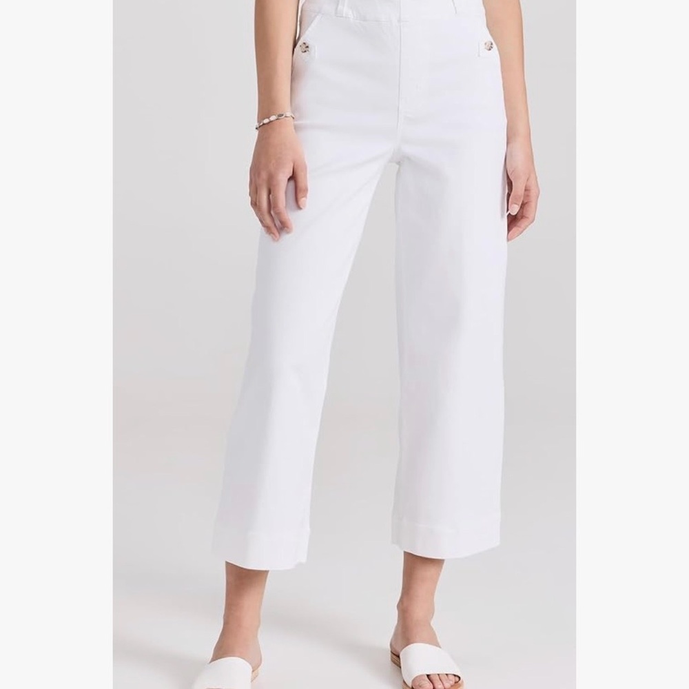 SPANX Women's Stretch Twill Cropped Wide Leg